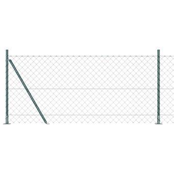 vidaXL gaashek met betonnen voetstuk 10 x 0,8 m PVC-Coated, Verzenden, Nieuw, IJzer