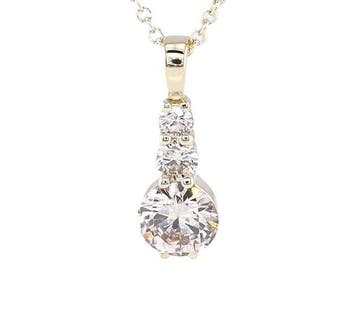 Zonder minimumprijs - Ketting met hanger - 14 karaat Geel