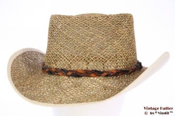 Australische western hoed ventilerend stro 54-61 Nieuw, Hoed, Nieuw, Hawkins, One size fits all