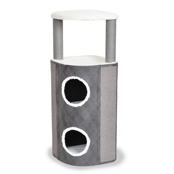 Krabton Duvo Bert Grijs/Wit – Elegante Hoekmodel Krabton.., Dieren en Toebehoren, Katten-accessoires, Nieuw, Verzenden