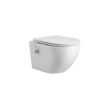 Wandcloset BWS Tado Pro met Bidetkraan Randloos Glans Wit, Doe-het-zelf en Verbouw, Sanitair, Ophalen of Verzenden, Nieuw, Overige typen