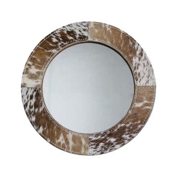 spiegel rond standaard koe bruin/wit 25cm*, Verzenden, Nieuw