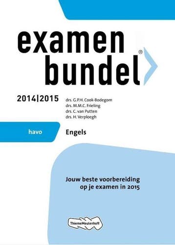 Examenbundel - Bodegom, Verzenden, Gelezen