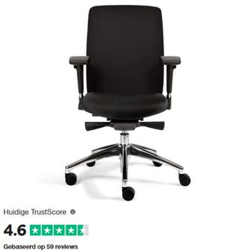 Office chair ergonomic, Verzenden, Zwart, Nieuw, Bureaustoel
