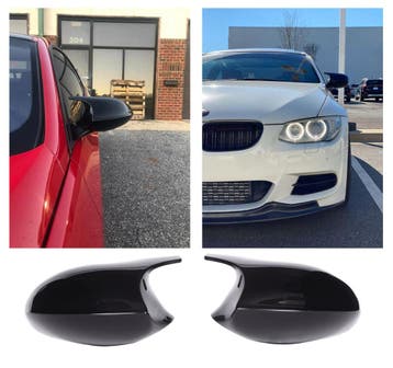 Spiegelkappen zwart ter vervanging geschikt voor BMW