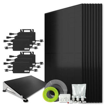 Zonnepanelen Pakket Platdak 3.4 kW 8x 430Wp Micro-omv., Doe-het-zelf en Verbouw, Zonnepanelen en Toebehoren, Ophalen of Verzenden