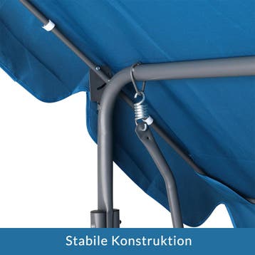 Hollywood Tuinschommel Blauw met Zonnedak (Stoelen), Tuin en Terras, Verzenden, Nieuw