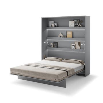 Lenart Bed Concept Verticaal Opklapbed 180x200 - Grijs, Huis en Inrichting, Slaapkamer | Bedden, Nieuw