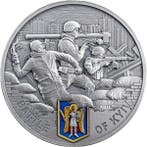 Ghana. 10 Cedis 2024 Battle of Kyiv 2 oz Antique finish