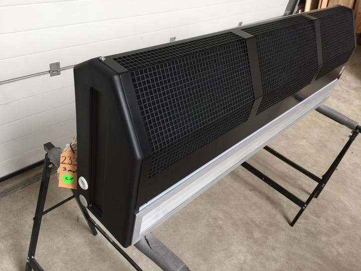 Itho luchtgordijn (2338), Doe-het-zelf en Verbouw, Verwarming en Radiatoren, Kachel, Gebruikt, 800 watt of meer, Ophalen of Verzenden