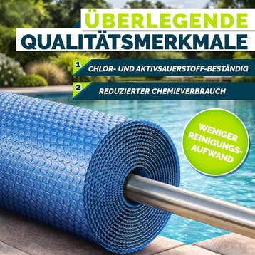 Zwembad Afdekzeil - Rond - Solarzeil - Ø427 cm - Blauw - Til, Verzenden, Zo goed als nieuw