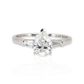 Ring - 18 karaat Witgoud - 1.38ct. tw. Diamant (Natuurlijk), Nieuw