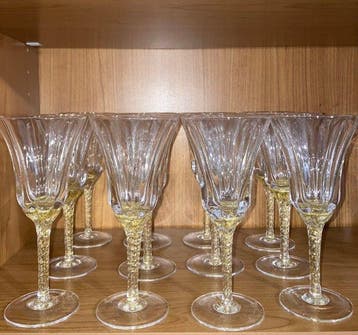 Drinkservies (46) - Kristal - Gouden Kristal