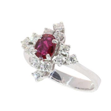 Zonder minimumprijs - Ring - 18 karaat Witgoud - Diamant -, Nieuw