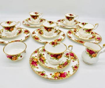 Royal Albert - Koffieservies voor 6 (20) - Old Country