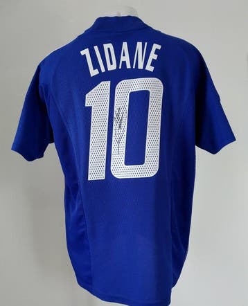 Zinédine Zidane - Hand-Signed Shirt - COA & CharityStars, Nieuw