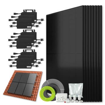 Zonnepanelen Pakket Schuindak 4.3 kW 10x 430Wp Micro-omv., Ophalen of Verzenden, Nieuw