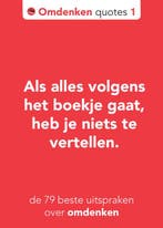 De 79 beste uitspraken over omdenken / Omdenken quotes / 1, Boeken, Psychologie, Verzenden, Gelezen, Berthold Gunster