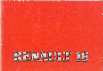 1981 Renault 18 instructieboekje handleiding Nederlands, Auto diversen, Handleidingen en Instructieboekjes, Verzenden