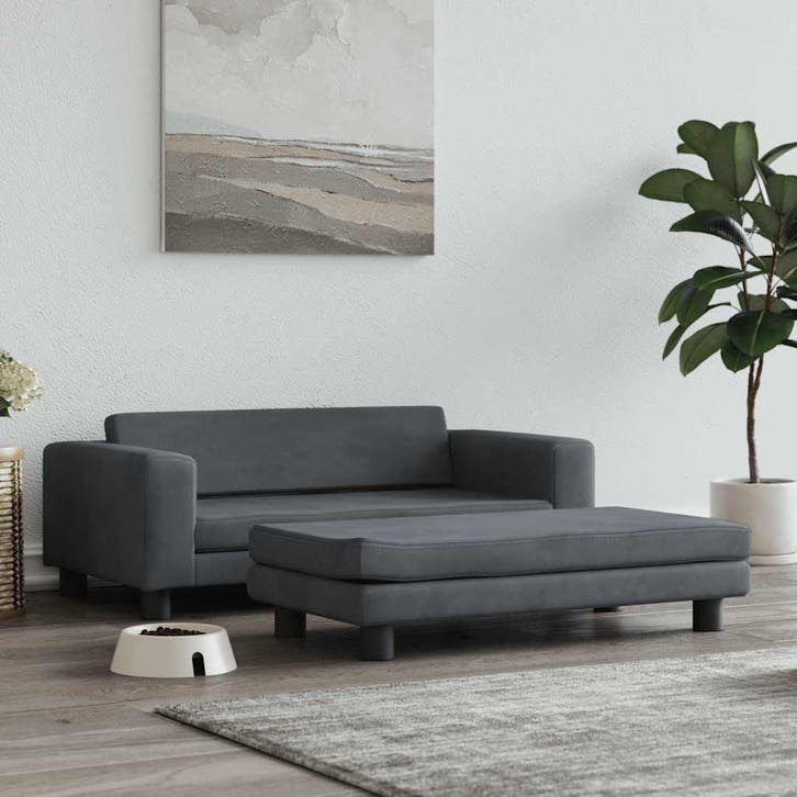 vidaXL Hondenmand met verlengstuk 100x50x30 cm fluweel, Dieren en Toebehoren, Honden-accessoires, Nieuw, Verzenden