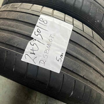 2 x Dunlop SP Sport Maxx GT 245-50-18 Zomerbanden 5mm, 18 inch, Ophalen of Verzenden, Band(en), Personenwagen