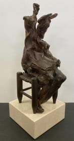Salvador Dali (1904-1989) - sculptuur, Don Quijote Sentado -