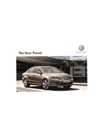 2011 VOLKSWAGEN PASSAT BROCHURE ENGELS, Nieuw, Volkswagen, Author