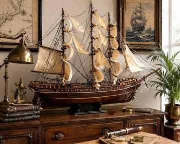 ENORME Voilier Fregate CUTTY SARK en bois 70CM bateau, Nieuw
