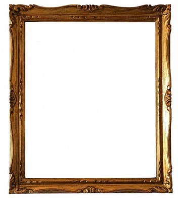 Lijst - Hout - Gegraveerd - bladgoud