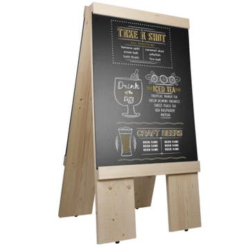 Krijtstoepbord Langais Blank, Nieuw in verpakking