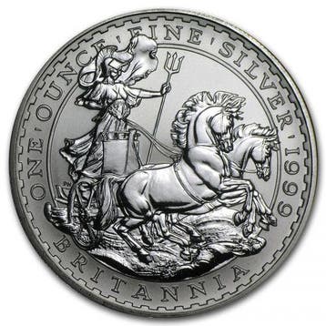 Britannia 1 oz 1999, Verzenden, Overige landen, Losse munt, Zilver