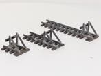 Prellbock Set 3st, opgebouwd uit Messing rails Zelfbouw, Ophalen of Verzenden, Gebruikt, Brug, Tunnel of Gebouw, Analoog