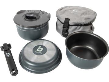 Bo-Camp - Pannenset - 5-Delig - Lichtgewicht Aluminium -, Verzenden, Zo goed als nieuw
