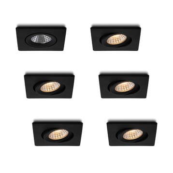 Ledisons LED-inbouwspot Locco zwart 3W dimbaar, Ophalen of Verzenden, Nieuw