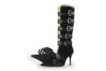 Jeffrey Campbell Laarzen in maat 37 Zwart, Hoge laarzen, Verzenden, Zwart, Zo goed als nieuw