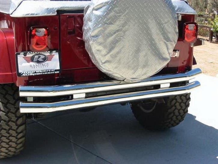 Rampage 1976-1983 Jeep CJ5 Double Tube Rear Bumper w/Hitch, Auto-onderdelen, Carrosserie en Plaatwerk, Ophalen of Verzenden