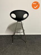 Barkruk - Tonon - Up chair - antraciet - chroom onderstel -, Vergader- of Presentatieruimte, Ophalen of Verzenden, Gebruikt, Stoel