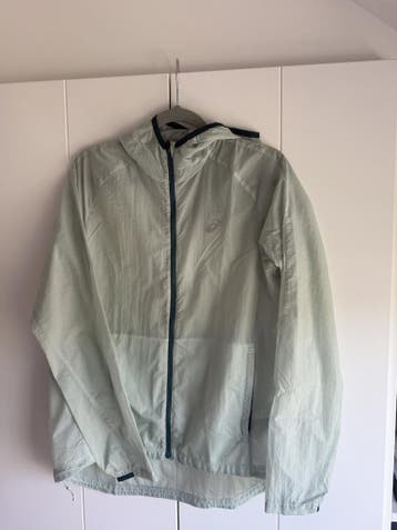 Asics Windjas – Mintgroen – Maat S, Kleding | Dames, Jassen | Zomer, Verzenden, Zo goed als nieuw, Maat 36 (S), Asics