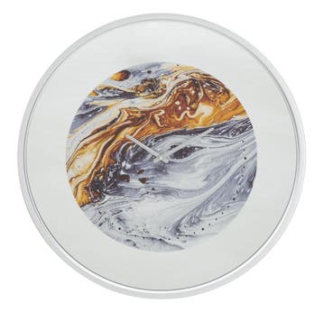 WANDKLOK SPIEGEL GRIJS CM Ø 60X5 - 647640000, Ophalen of Verzenden, Nieuw