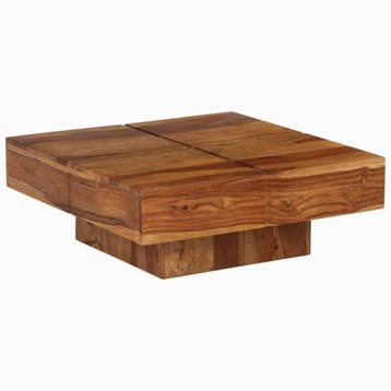 Vierkante salontafel 80x80 - Retourdeal!, 50 tot 100 cm, Zo goed als nieuw, Overige houtsoorten, Vierkant
