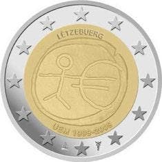 Luxemburg 2 Euro 10 Jaar EMU 2009, Postzegels en Munten, Munten | Europa | Euromunten, Verzenden
