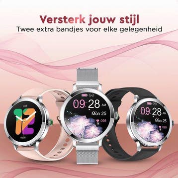 2dekans | Golden Sound - Smartwatch Dames - 40mm -, Ophalen of Verzenden, Zo goed als nieuw