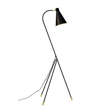 Dyberg Larsen - Staande lamp - Miles Vloerlamp - Zwart -