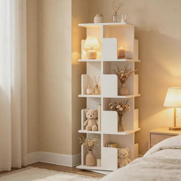 Draaibaar Boekenkastje met 5 etages - Compact & Stijlvol, Verzenden, Nieuw