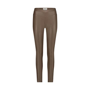 SIMPLE • vegan leather legging in taupe • XXL, SIMPLE, Verzenden, Nieuw, Maat 46/48 (XL) of groter