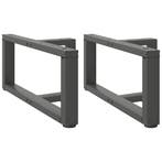vidaXL Salontafelpoten 2 st T-vormig 60x25x(30-31) cm staal, Verzenden, Nieuw