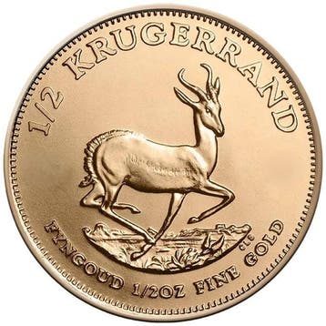 1/2 oz - Goud .916 - Goldmünze Krügerrand Random Years -