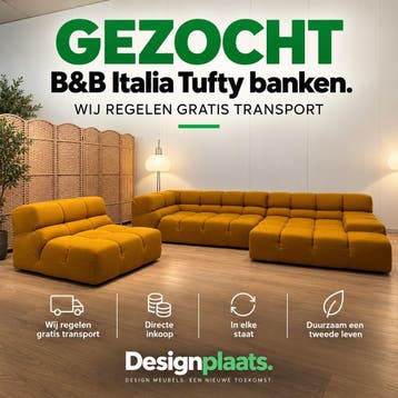 GEZOCHT: BB Italia Tufty Time — Direct Inkoop, Ophalen of Verzenden, Nieuw, Design Bank Bankstel Zetel B&B Italia
