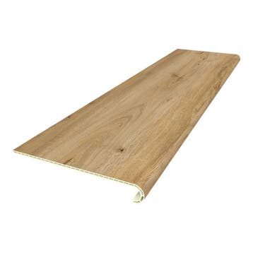 Overzettreden stootborden set van 2 PVC 120x32x4,6 cm eikenk, Doe-het-zelf en Verbouw, Verzenden, Nieuw
