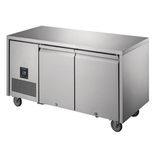 Polar U-serie tweedeurs vrieswerkbank 267L HorecaTraders, Zakelijke goederen, Horeca | Keukenapparatuur, Verzenden